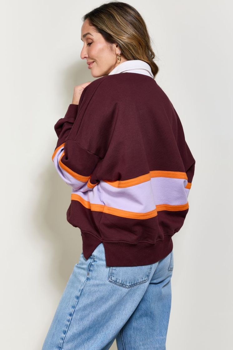 HUGO POLO BORDEAUX LILAC