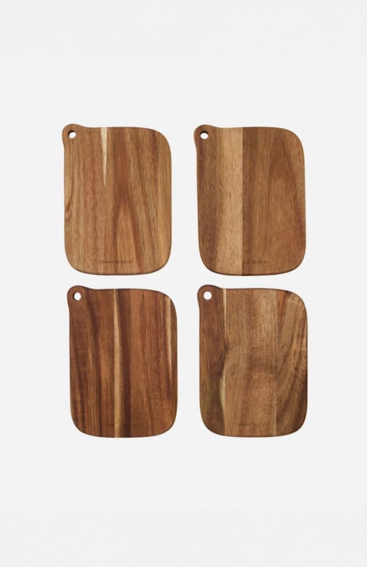CUTTING BOARD SET OF 4 NATURAL