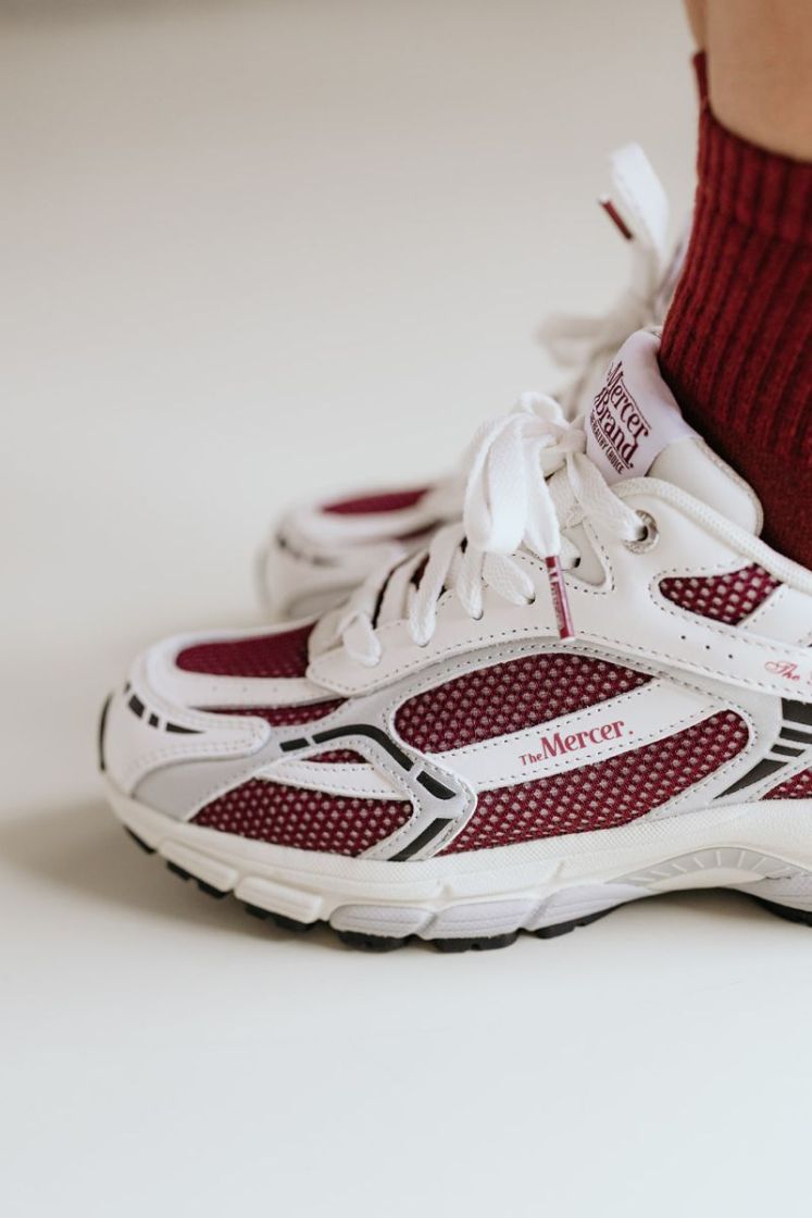 RE-RUN WHITE SILVER WHITE/RED