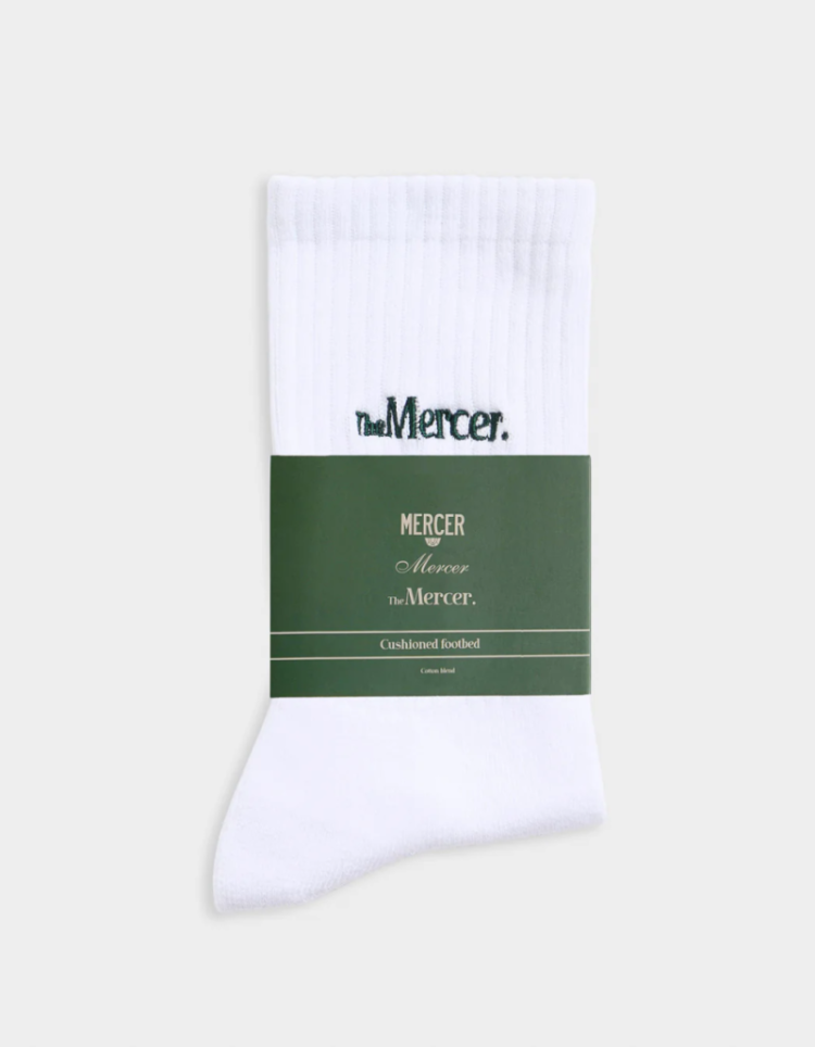 THE MERCER SOCKS WHITE