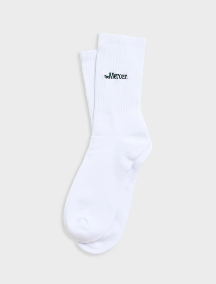 THE MERCER SOCKS WHITE