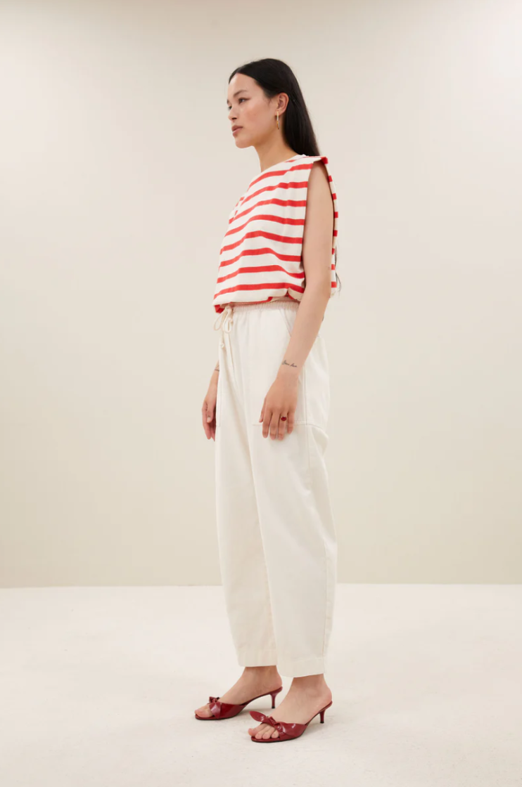 DIEDE STRIPE POPPY RED