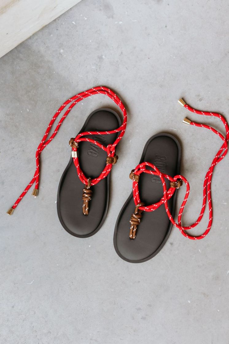 FLO TWIN BROWN/RED