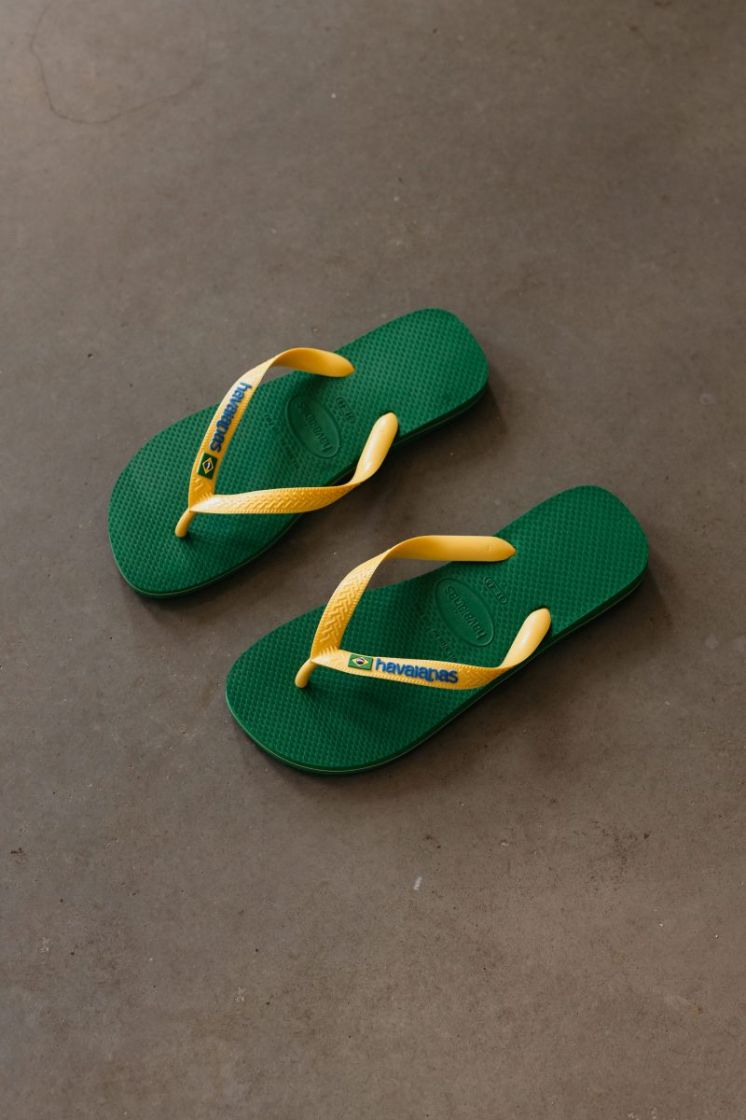 HAVAIANA BRASIL LOGO GREEN/YELLOW