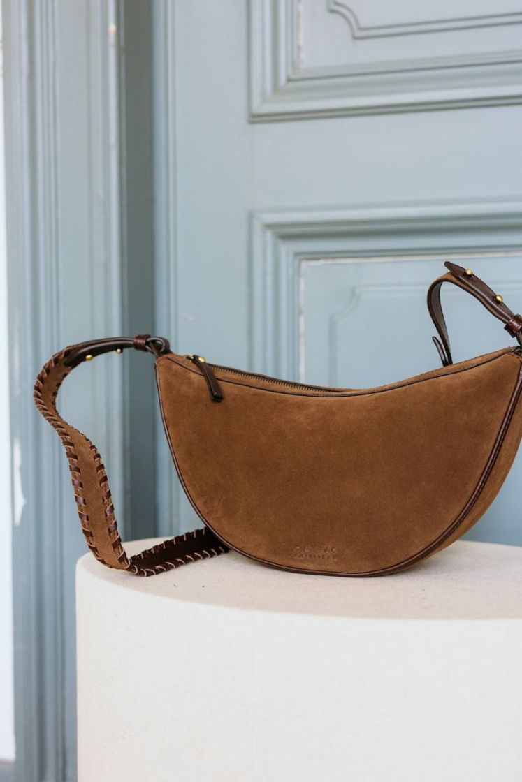 LEO CROSSBODY CHOCOLATE SUEDE