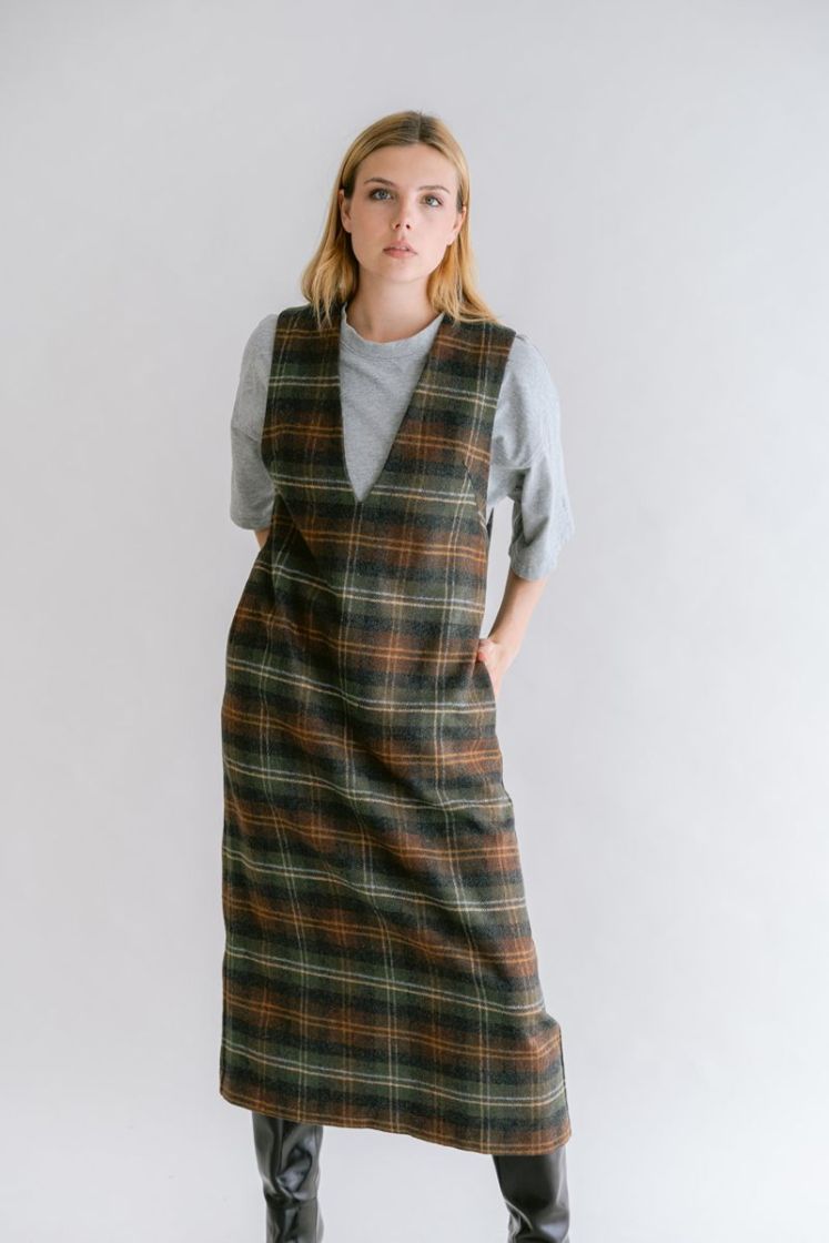 IBO MOSS GREEN CHEC
