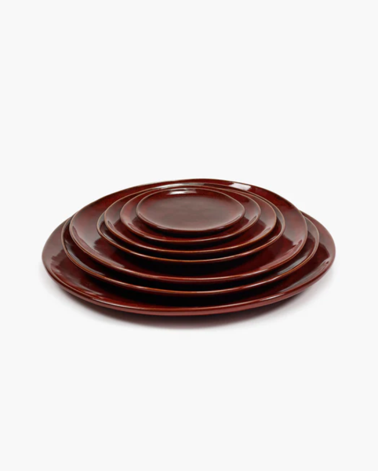 LA MERE PLATE M VENETIAN RED