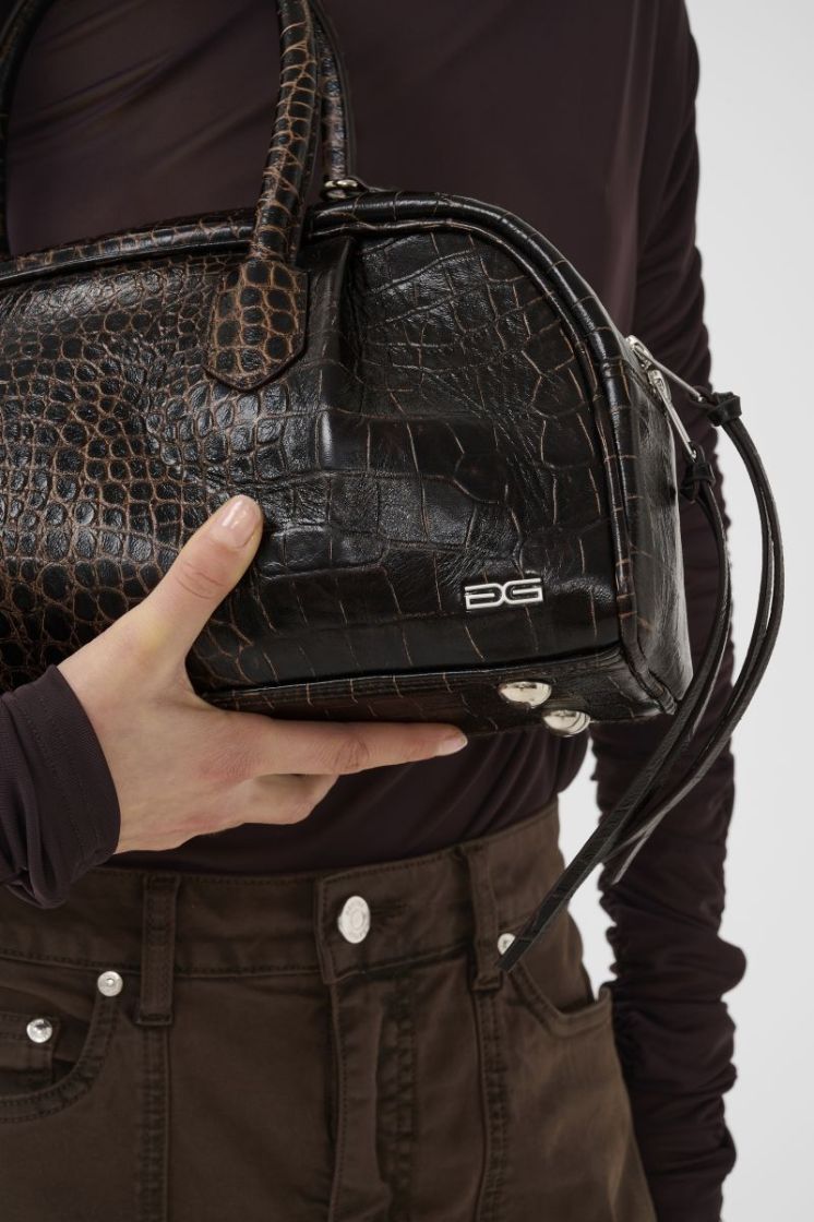 GZALEX DARK BROWN CROC