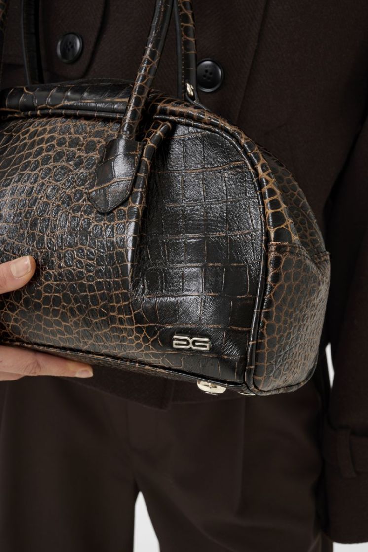 GZALEX DARK BROWN CROC