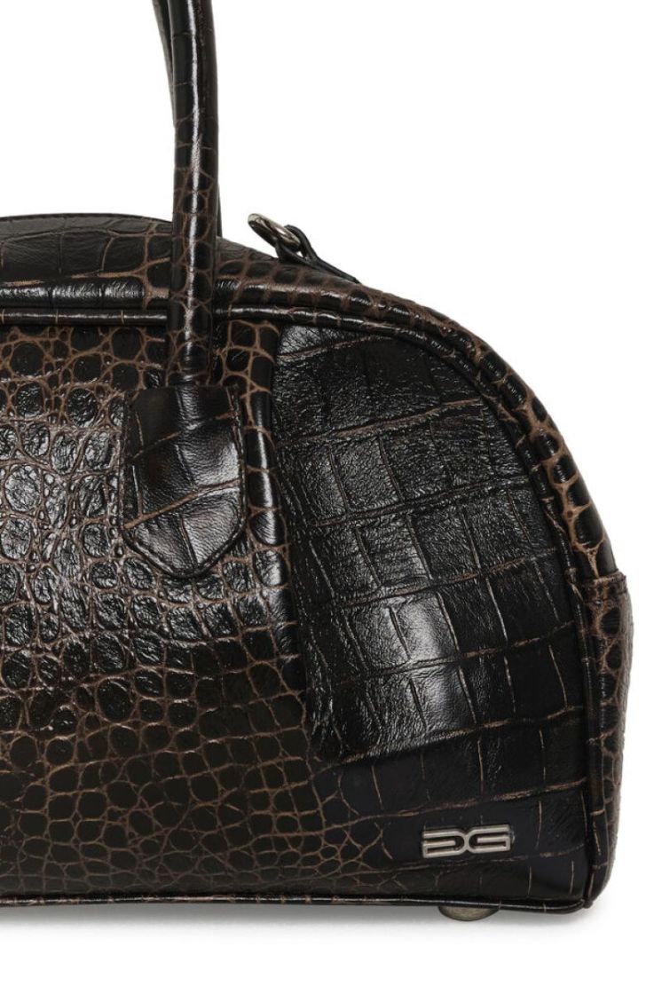 GZALEX DARK BROWN CROC