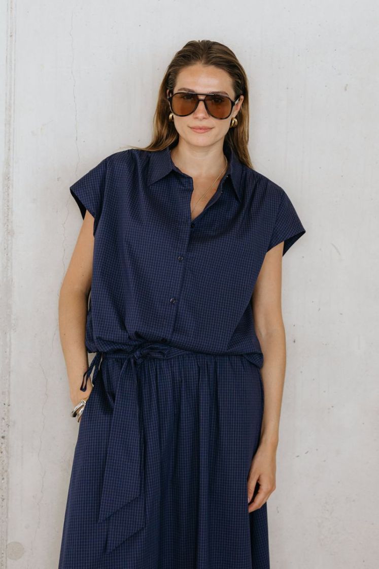 YASLEONA NAVY BLAZER CHE