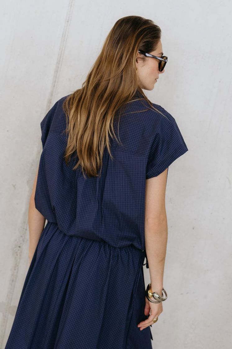YASLEONA NAVY BLAZER CHE