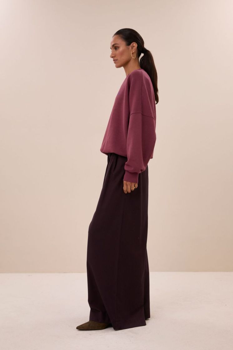 MALYN LOGO BURGUNDY CRUSH