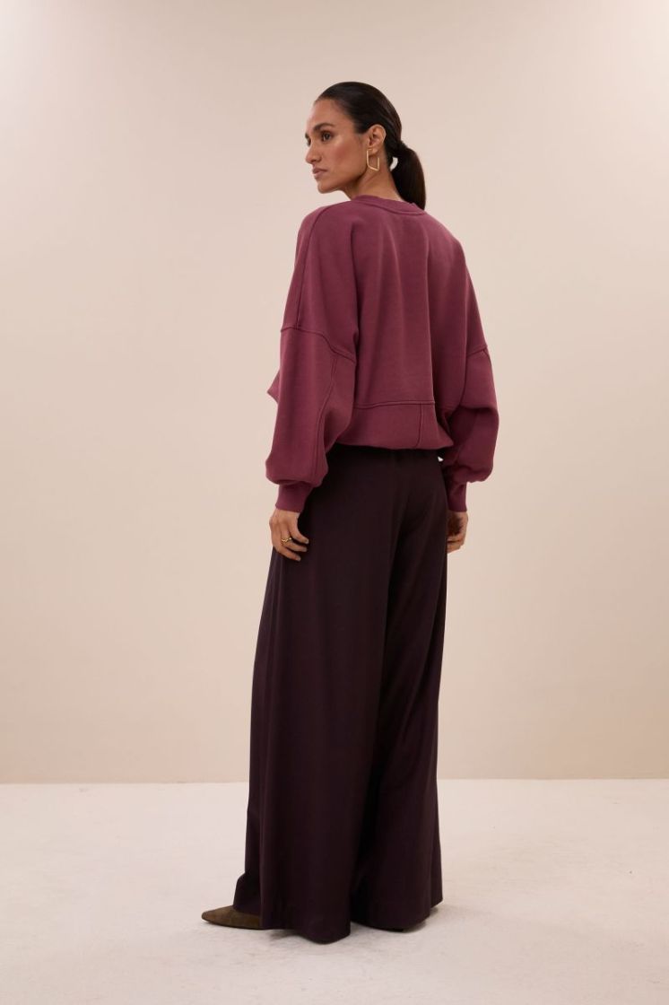 MALYN LOGO BURGUNDY CRUSH