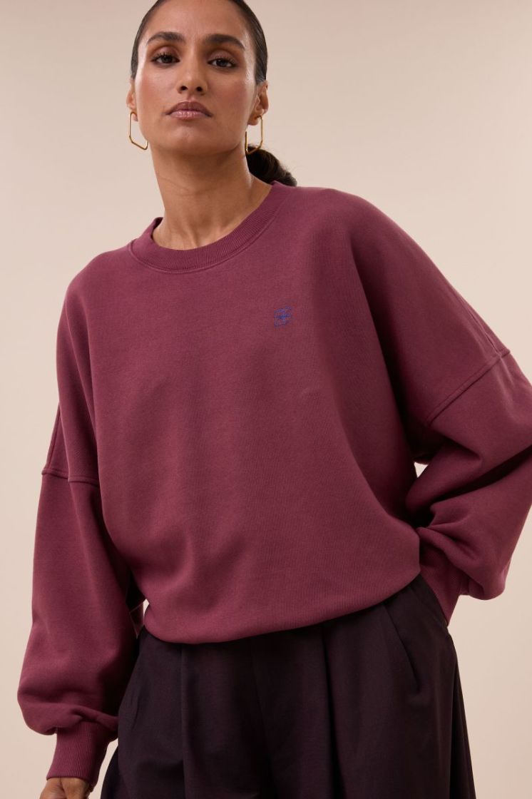 MALYN LOGO BURGUNDY CRUSH