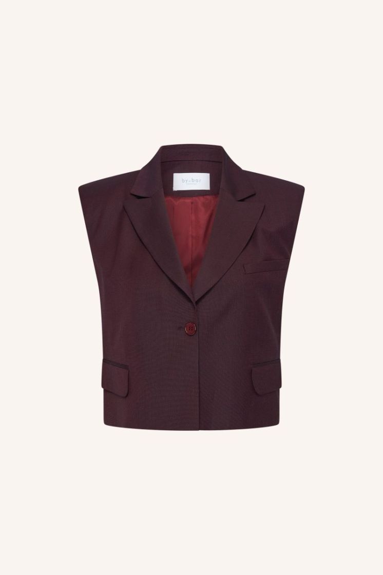 BOBI GILET DARK WINE