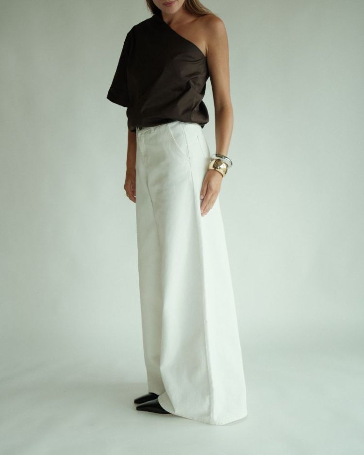 STEVIE DENIM PANTS WHITE