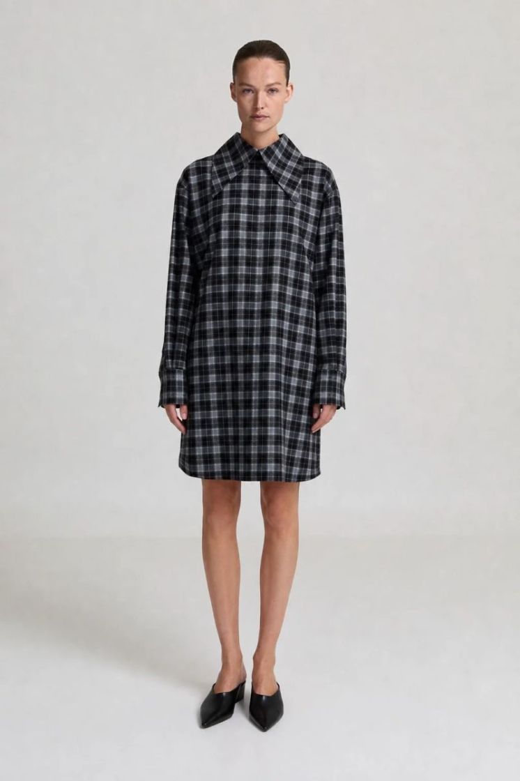 BABETTE GREY CHECKED