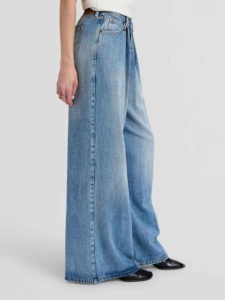 PLEATED JEAN  PREPPY BLUE