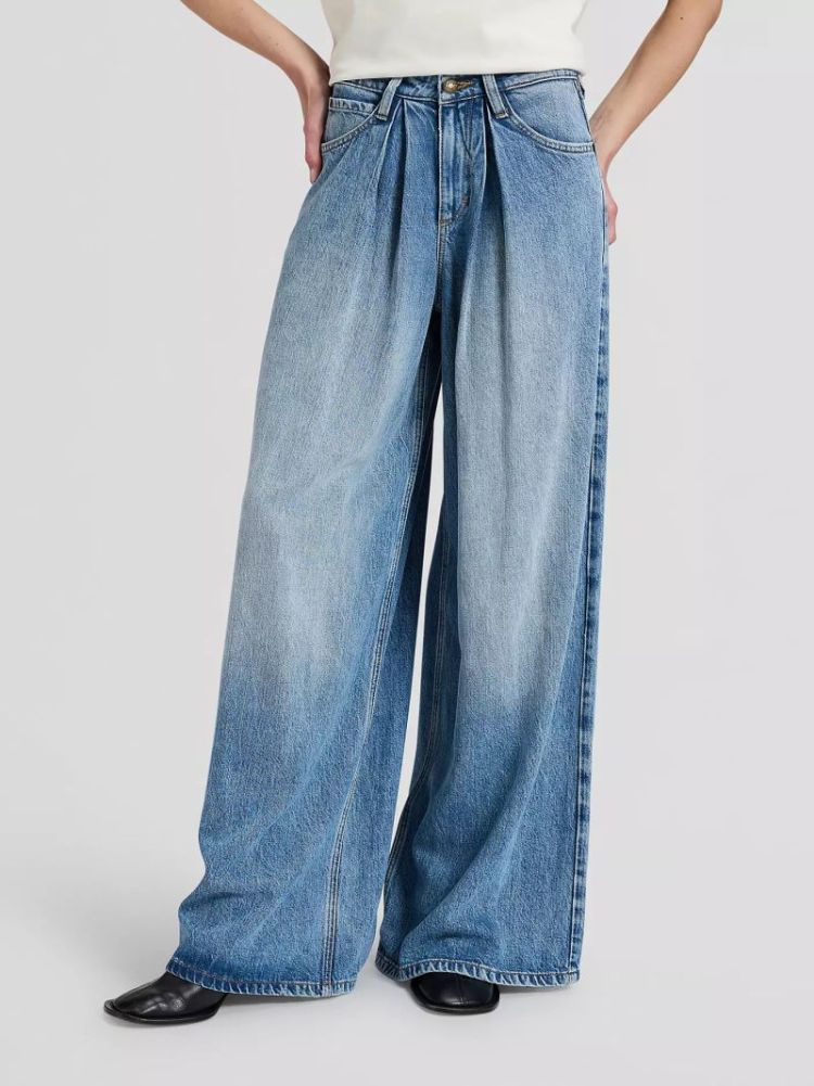 PLEATED JEAN  PREPPY BLUE