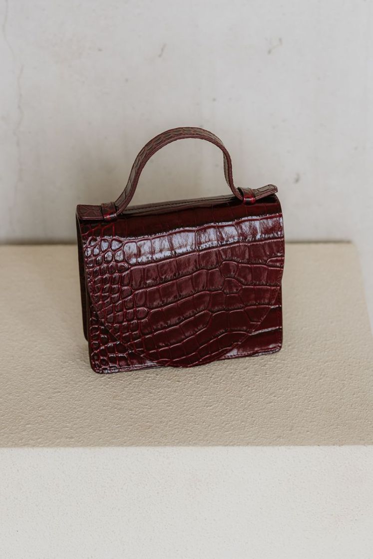 MICRO BRIEFCASE WINE CROCO