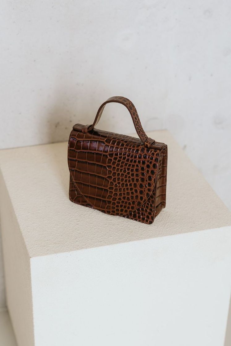 MICRO BRIEFCASE CACAO CROCO 