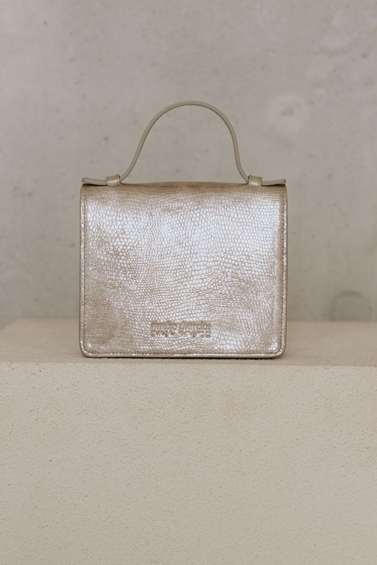 MICRO BRIEFCASE NOISETTE SNAKE