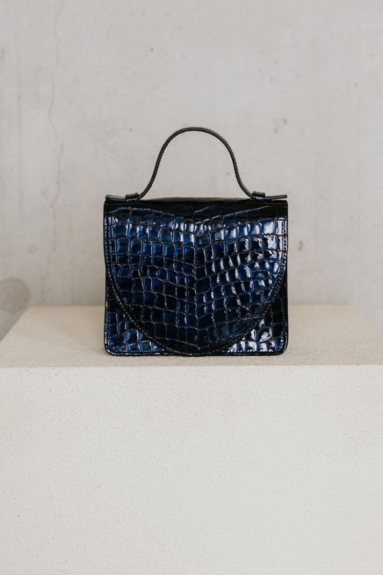 MICRO BRIEFCASE NACRE NIGHT BLUE