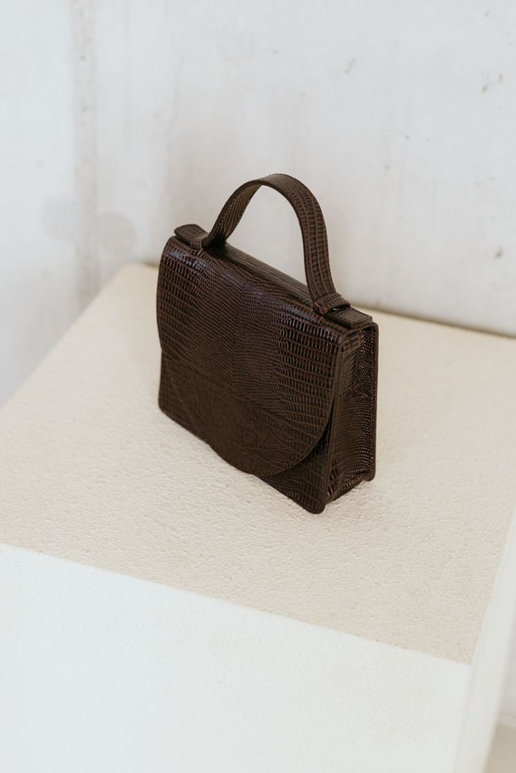 MICRO BRIEFCASE EBONY EBONY LIZARD