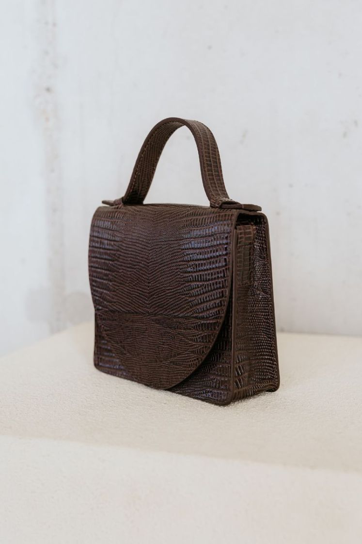 MICRO BRIEFCASE EBONY EBONY LIZARD