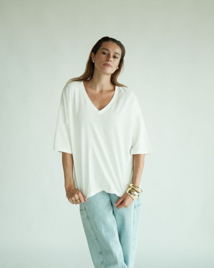 RAE DEEP V LUCENT WHITE