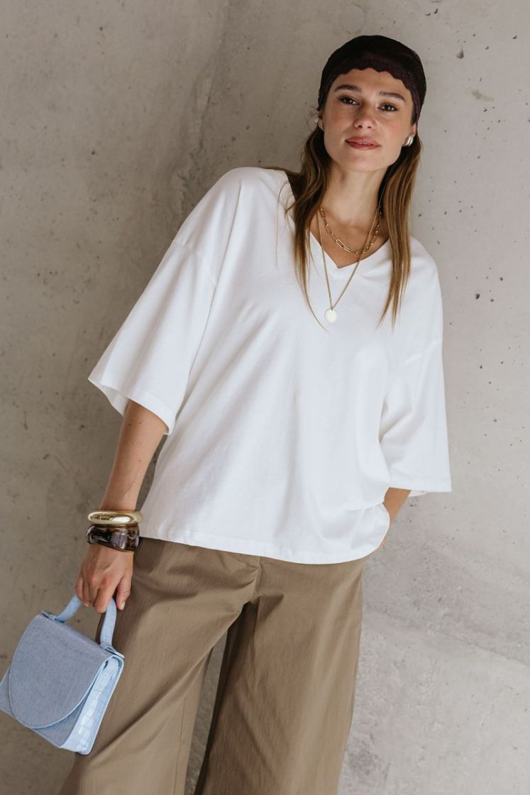 RAE DEEP V LUCENT WHITE