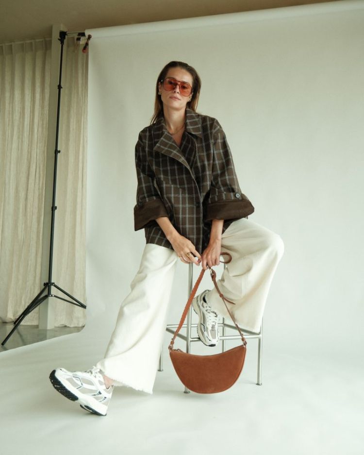 AGATHASW BROWN CHECK