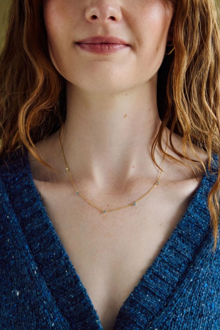 ROMA COLORED STONES LIGHT BLUE