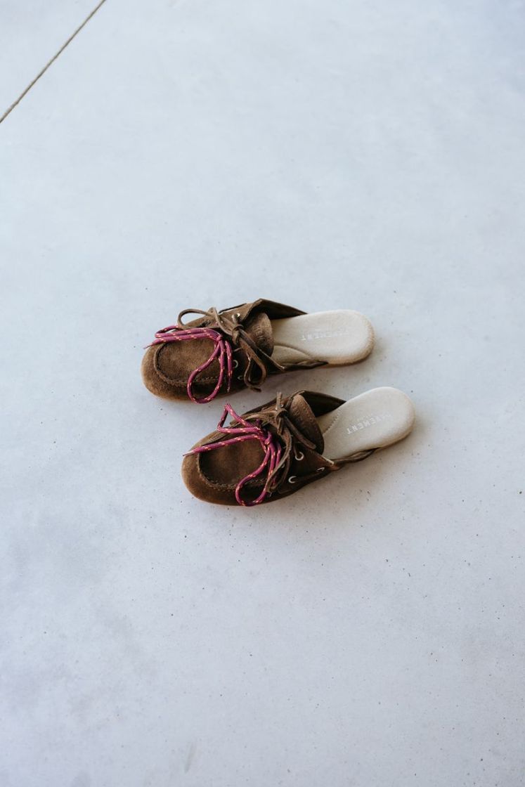 PAYASMA LACE  BROWN SUEDE
