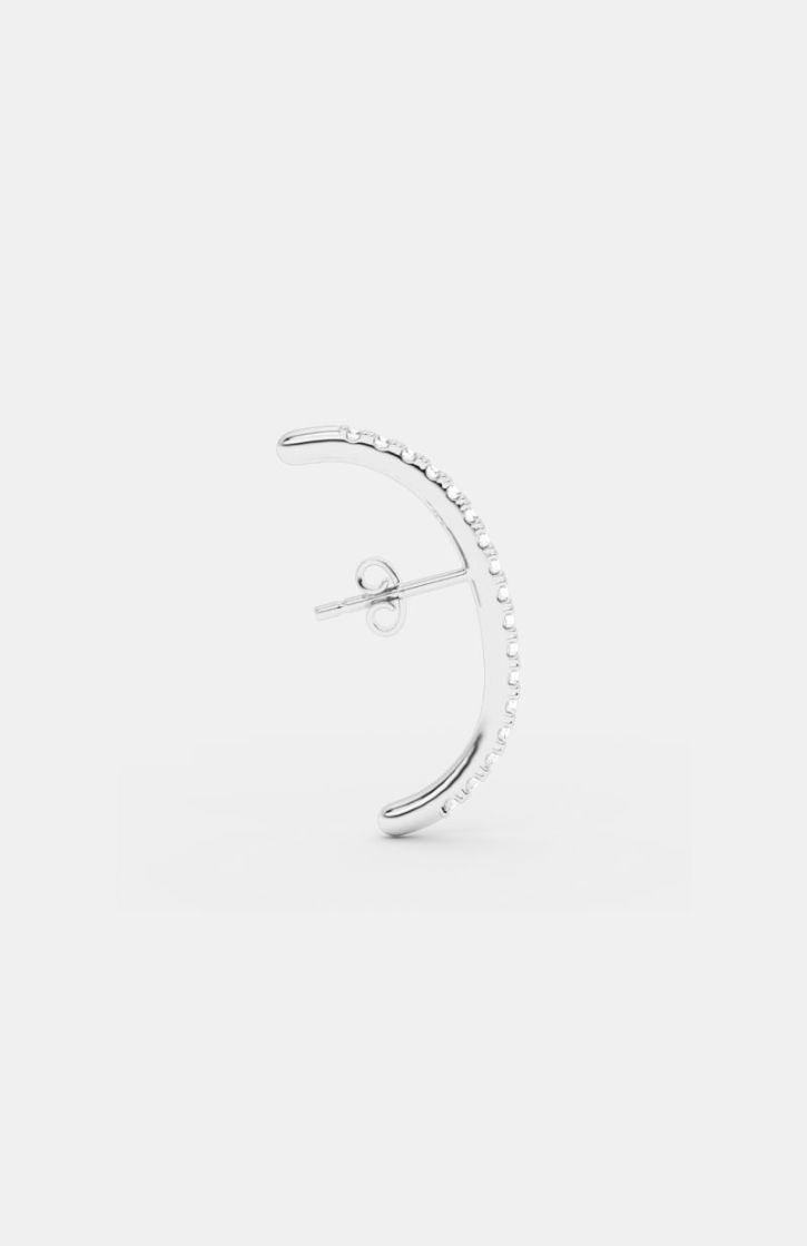 LONG DIAMOND HUG SILVER