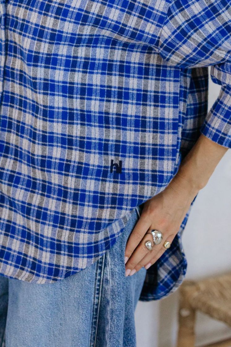BOWIE BLUE CHECK